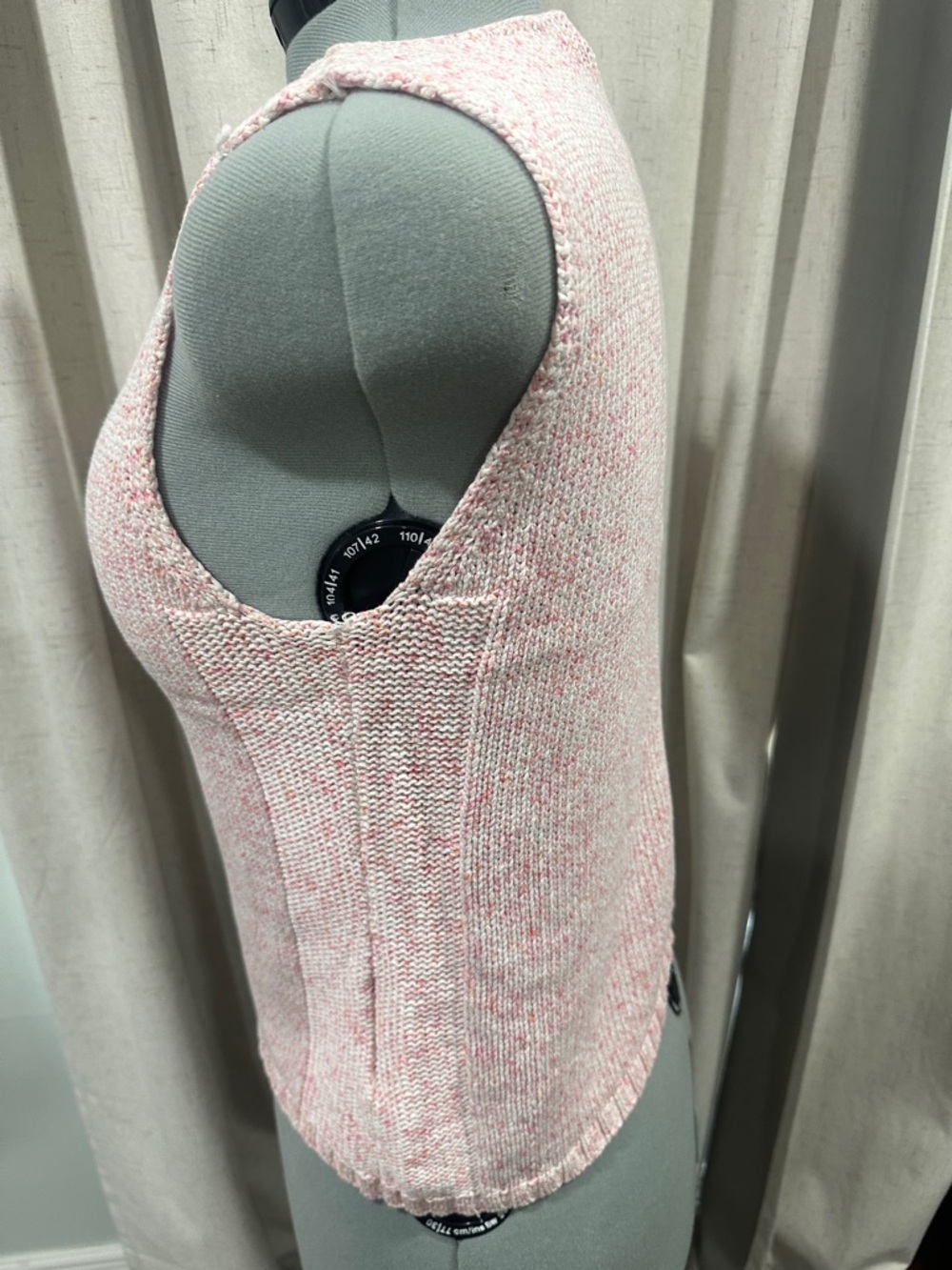 Kasper Pink Textured Sleeveless Top size Xl vintage 90 made Hong Kong - Picture 13 of 15